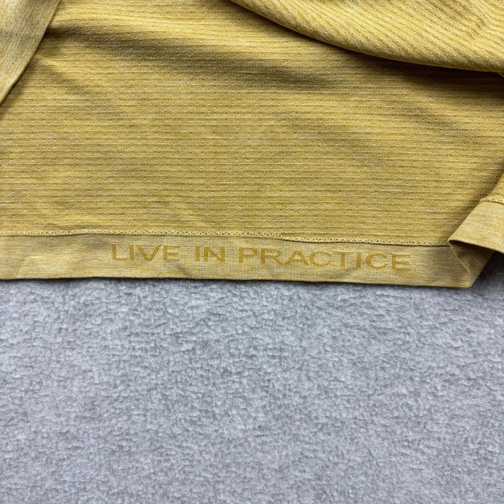 Lululemon Metal Vent Tech Shirt Mens 2XL XXL Yellow Gold Long Sleeve Performance